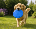 Happy Feet Pet Shop II Dog Flying Disc Toy – Durable Soft Rubber Frisbee for Outdoor Fetch Training (Blue) - Image 5