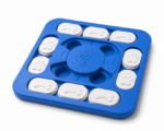 Happy Feet Pet Shop II Interactive Dog Puzzle Toy – Treat Dispensing IQ Training Board with Sliding Covers for Mental Stimulation (Blue) - Image 3