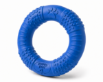 Happy Feet Pet Shop II Durable Rubber Dog Ring Toy – Textured Chew & Dental Cleaning Toy for Dogs, Interactive Teething Toy (Blue) - Image 4