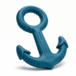 Imperial Customtee Durable Rubber Anchor Dog Chew Toy – Teal